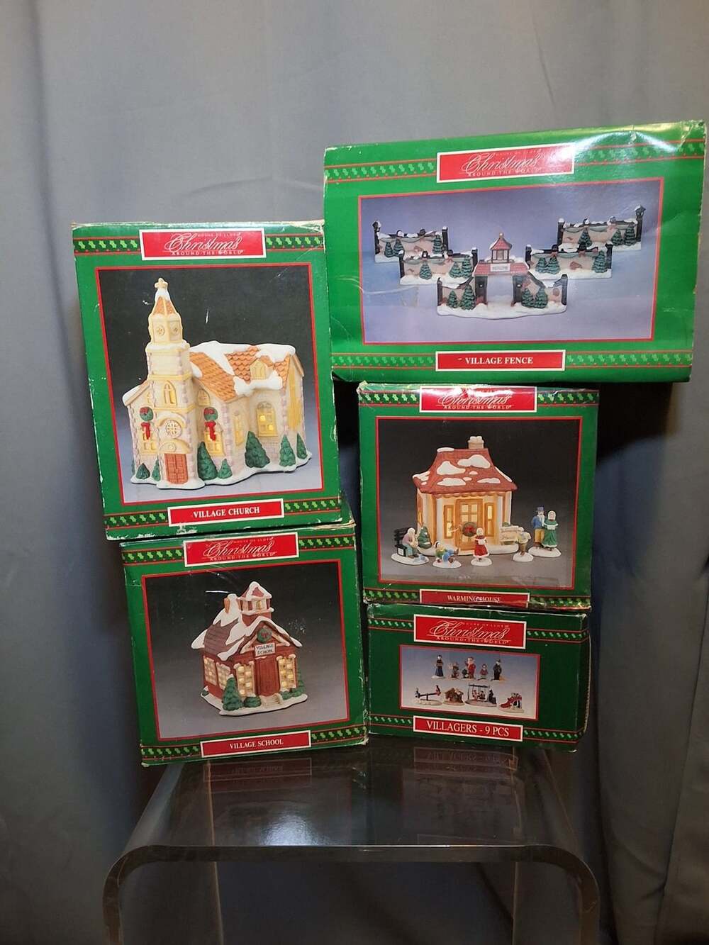 House of Lloyd Christmas Around The World Village Lot of 5 Sets